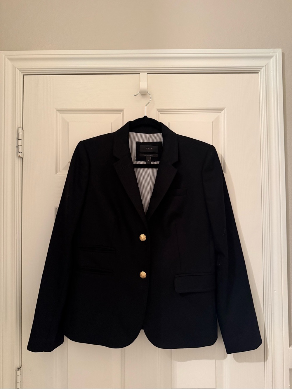 J. Crew Schoolboy Black Blazer with Gold Buttons